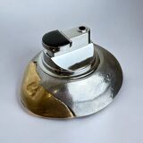 Brutalist lighter by Art3, bronze and aluminium, Spain, 1970s