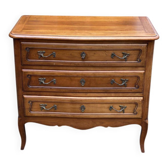 Commode vintage en chêne massif Louis XV du 19ème