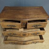Louis XIV period chest of drawers in oak