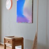 Bedside bamboo table with drawer 1980