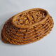 Fruit basket in golden yellow braided dab