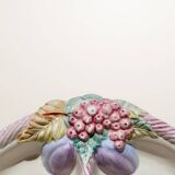 Glazed ceramic compartment dish