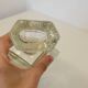 Art Deco geometric glass whisky decanter 550 ml