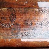 Two vintage school desks