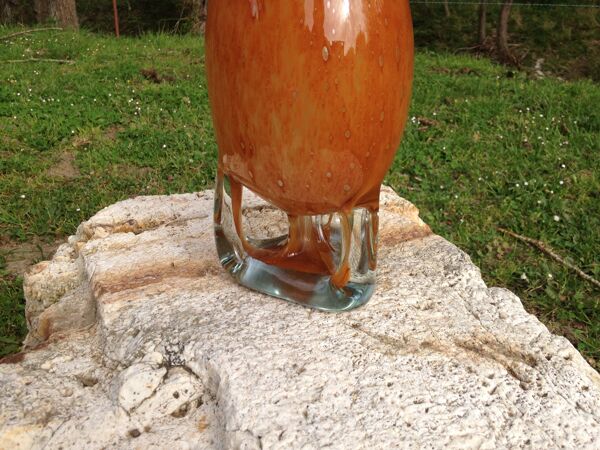Vase orangé design