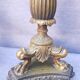 Pair of 18th-century bronze candlesticks Restoration