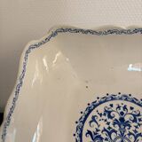 Old Dish Basket Vegetable Dish Earthenware Gien Rouen Renaissance Blue Model