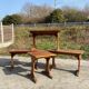 Suite de 5 tables de bistrot