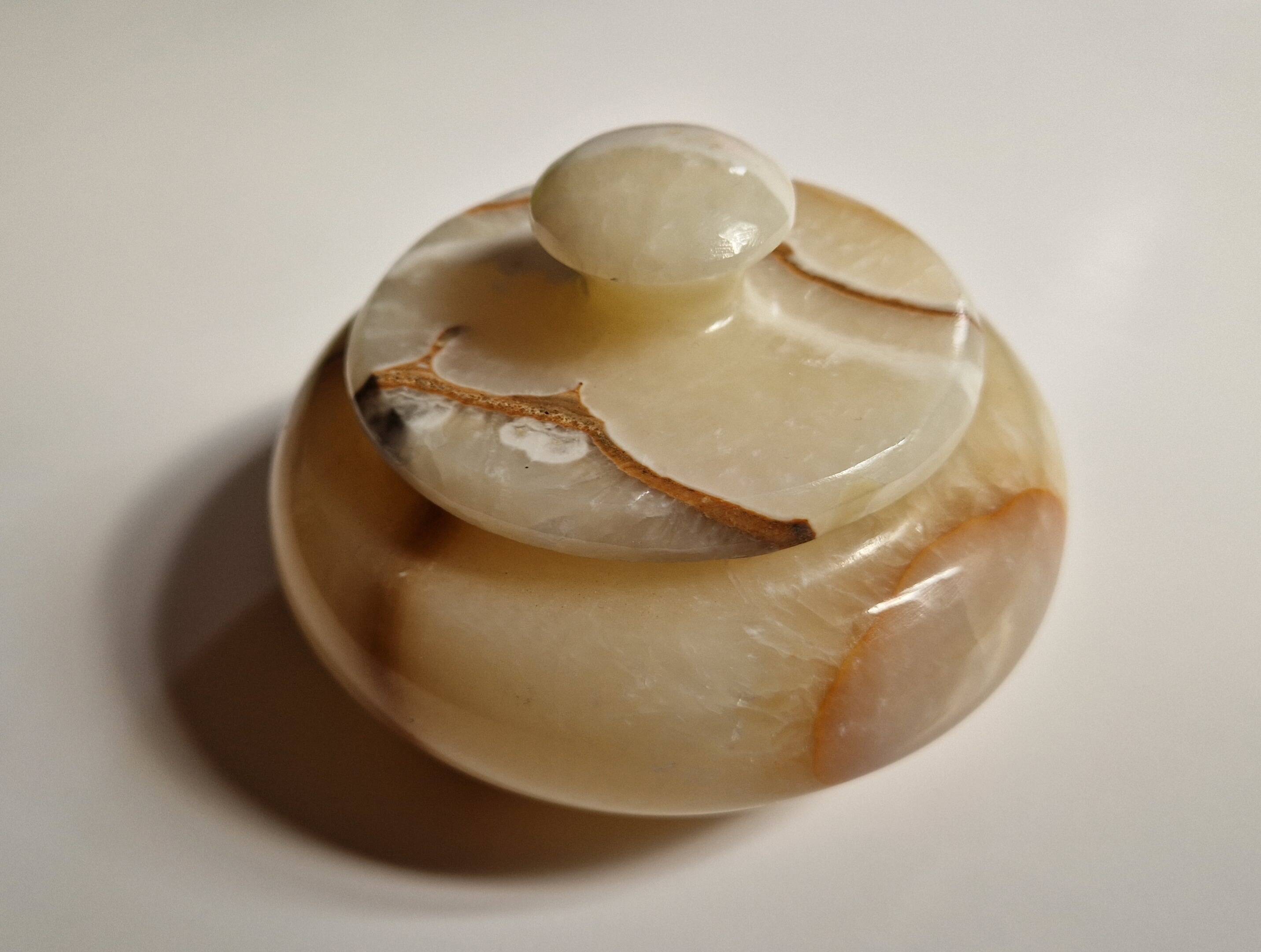70s onyx marble candy box