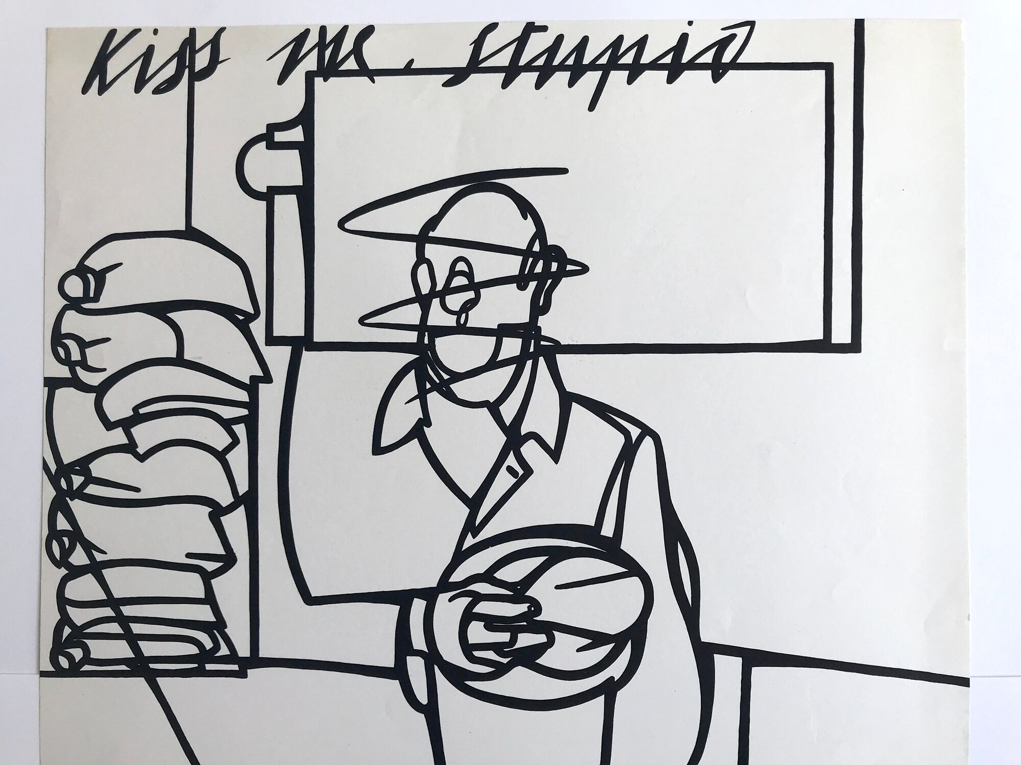 Lithograph poster by Valerio Adami, Galerie Maeght, 1975