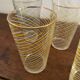 5 verres à orangeade des annees 70.