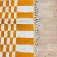 Orange Berber rug made of pure wool, handmade, 150/250 cm.