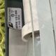 lot of 2 half-moon wall sconces in speckled sage green made in Italy vintage