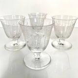 4 Verres en Cristal de Baccarat - Modèle Argentina