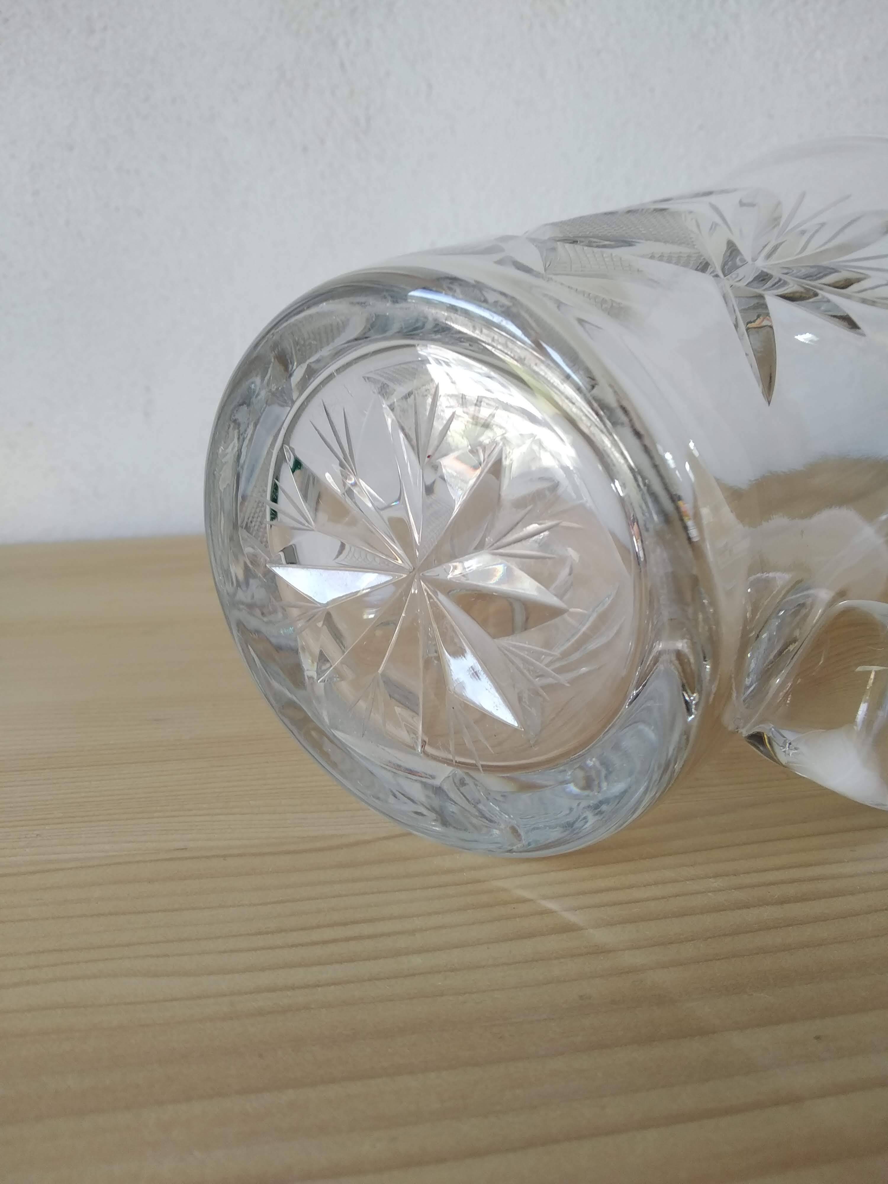 Antique cut crystal water pitcher
