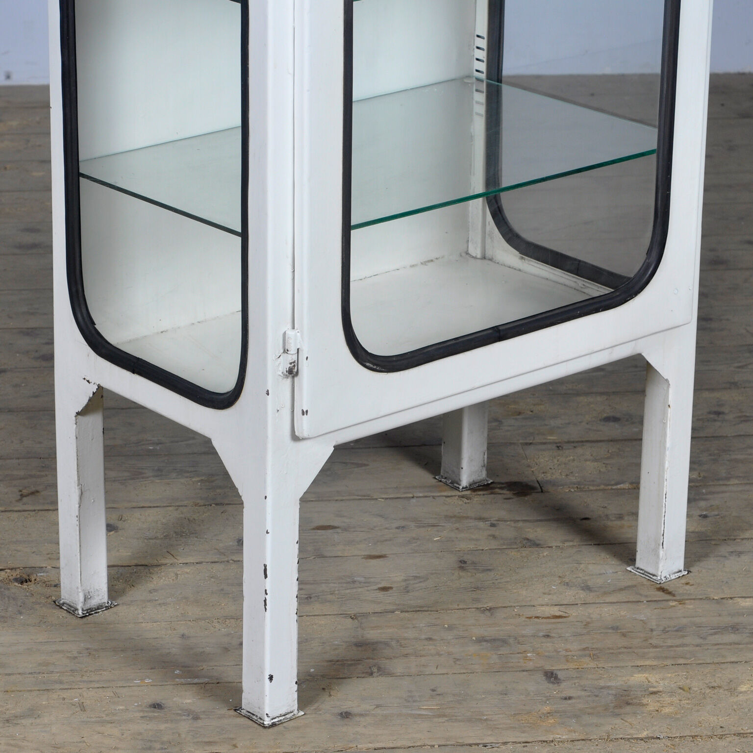 Vintage Iron Medical Cabinet 1970s