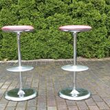 Paire de tabourets de bar, 1980s