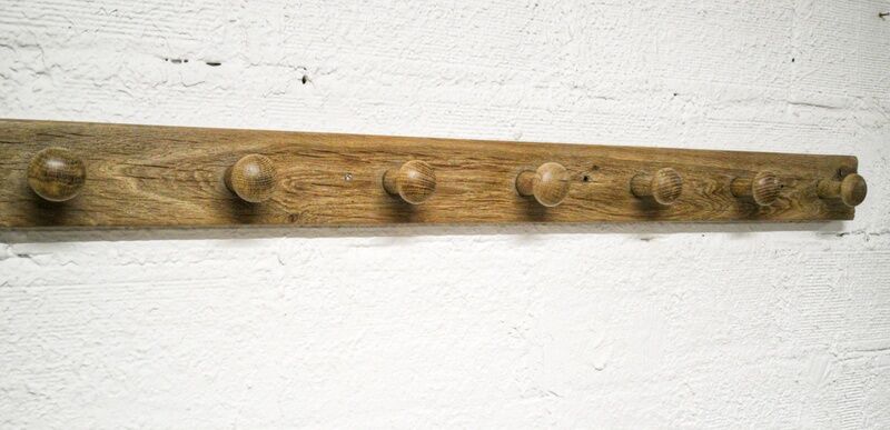 Wall coat rack with 10 hooks