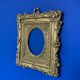Pair of brass photo frames