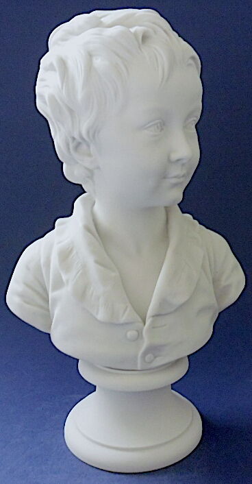 Buste d'enfant en biscuit de porcelaine