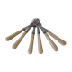 Lot de 6 fourchettes à dessert en bakélite années 60-70