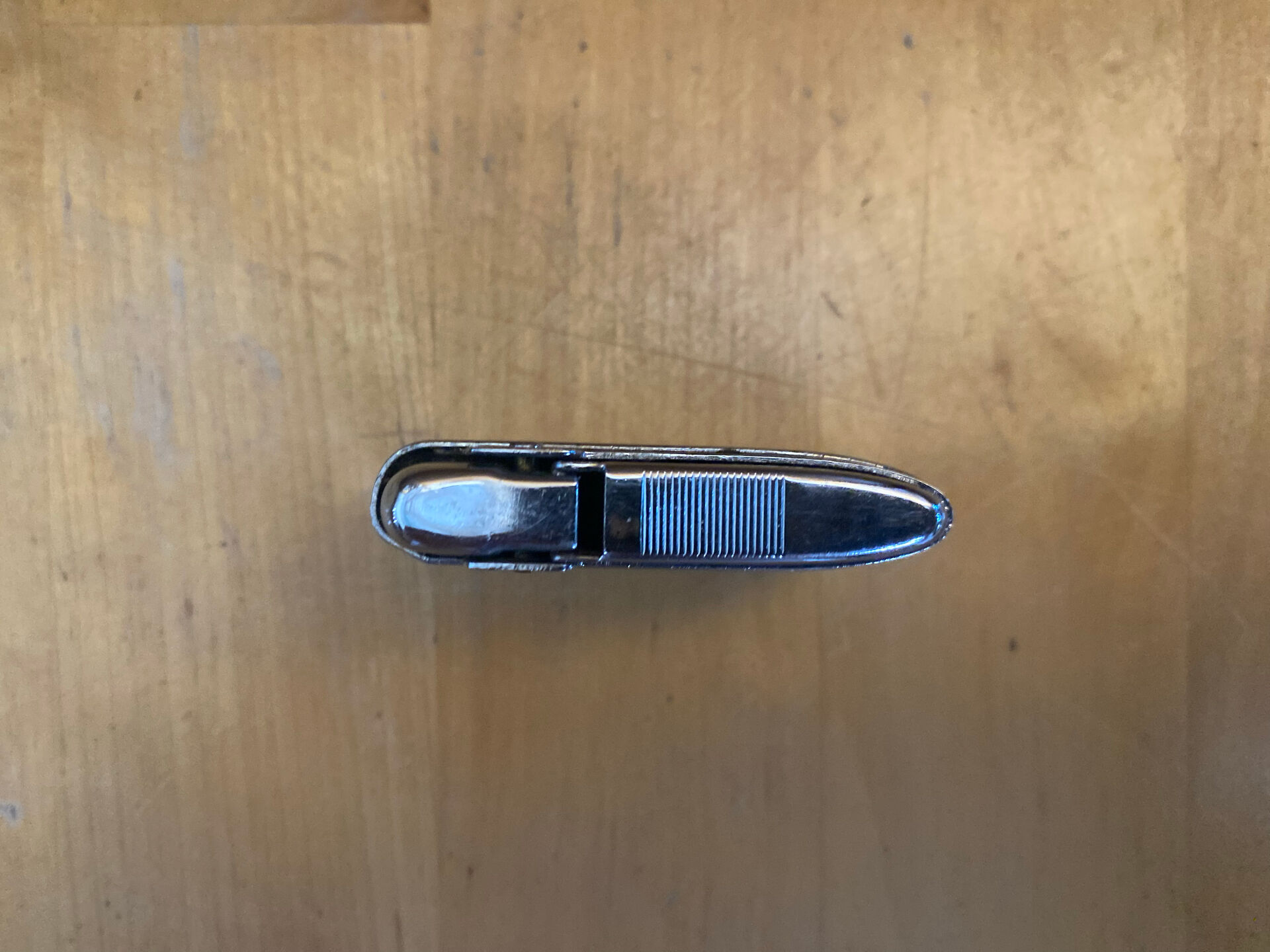 Vintage Silver Match Metal Lighter from the 1970s #E270