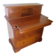 Vintage commode secretary dressing table sliding top 7 drawers cherry wood