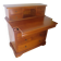 Vintage commode secretary dressing table sliding top 7 drawers cherry wood