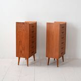 Pair of 1950s Scandinavian Teak Nightstands