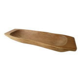 Grande coupe en bois massif, sculptée à la main