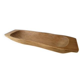 Grande coupe en bois massif, sculptée à la main