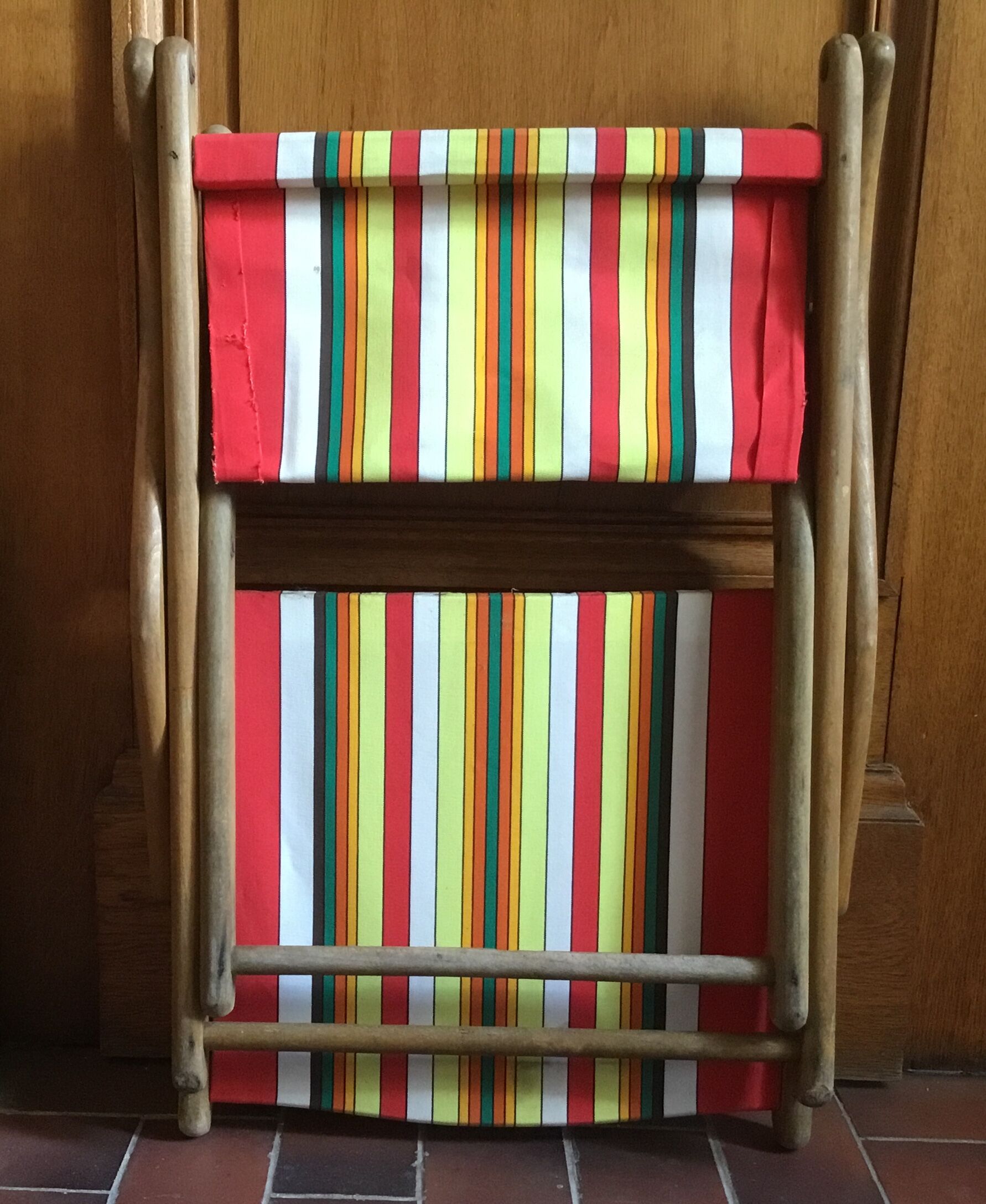 Fauteuil jardin pliant vintage
