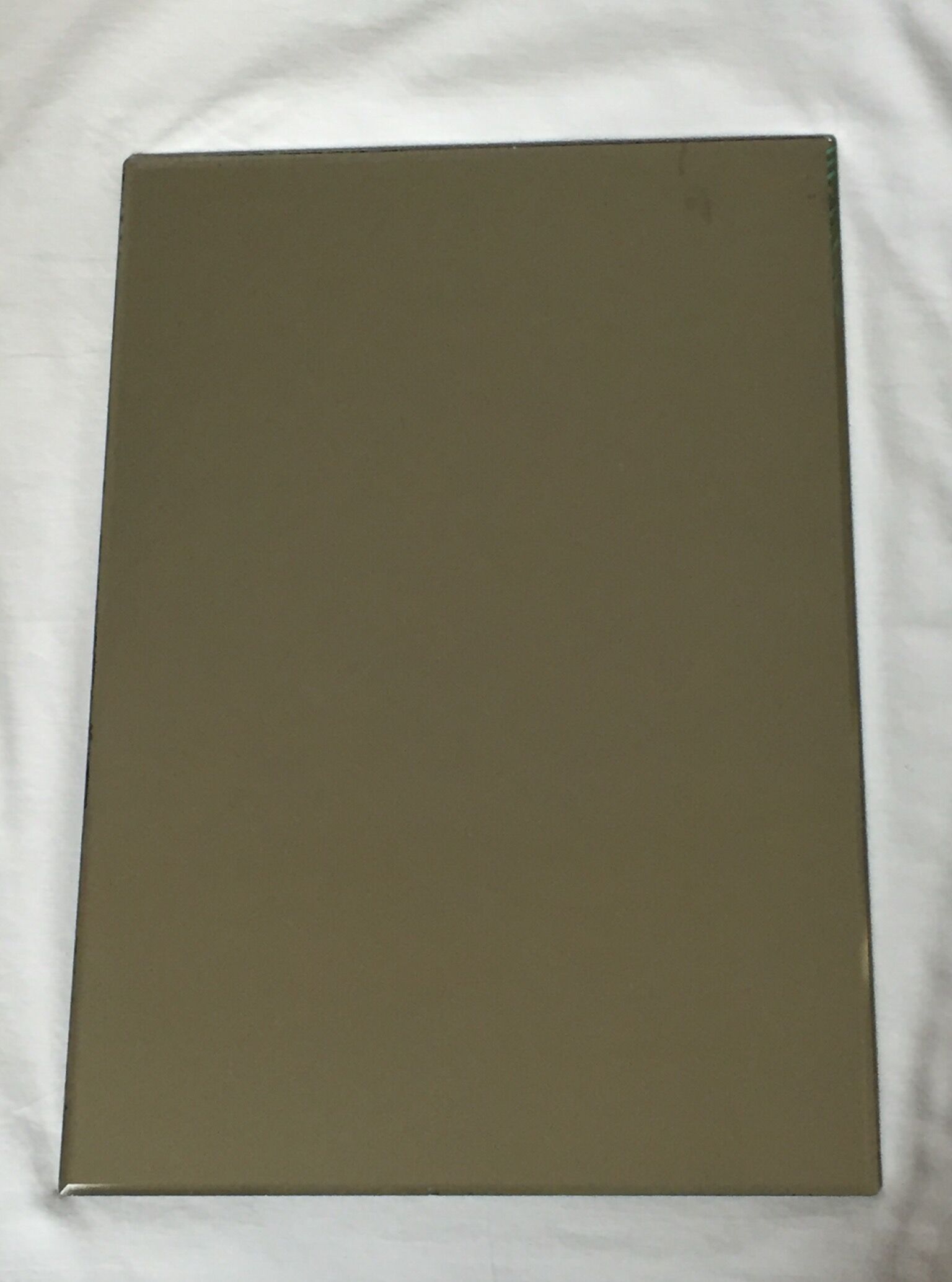 Vintage rectangular bevelled mirror, 1970s