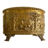 19th Brass Embossed Planter