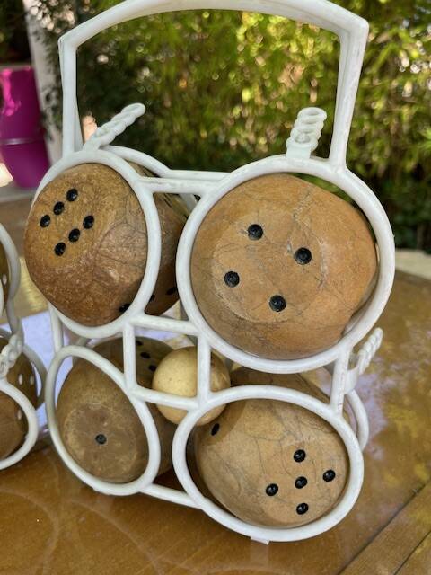 Vintage 1960s Toy: Three Sets of 4 Balls