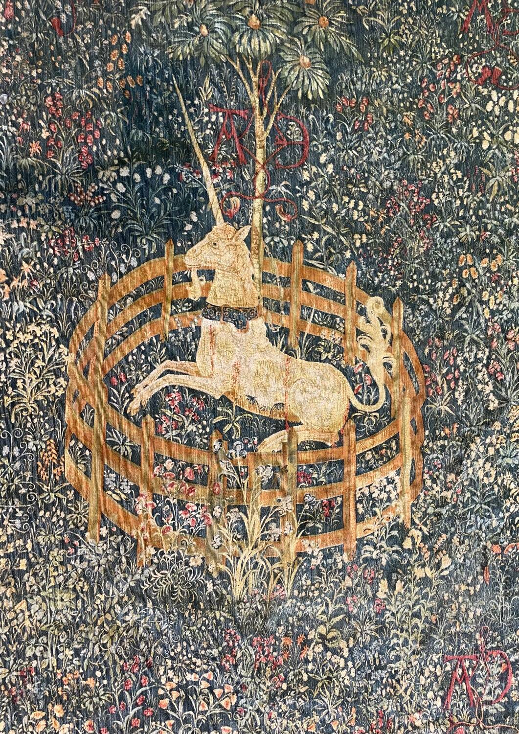 Vintage Wall Tapestry The Captive Unicorn