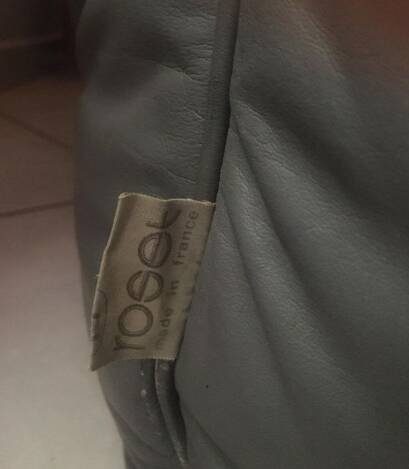 3-seater sofa line roset sloop range grey leather