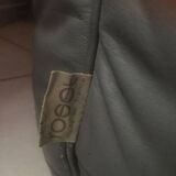 3-seater sofa line roset sloop range grey leather