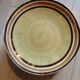7 old stoneware flat plates
