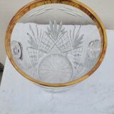 Champagne crystal bucket signed etzel Lorraine