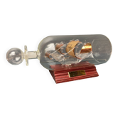 Glass boat in bottle La Pinta 1492