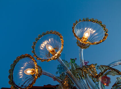 Murano glass chandelier circa 1980