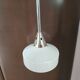 Metal tubular suspension rod and white opal.