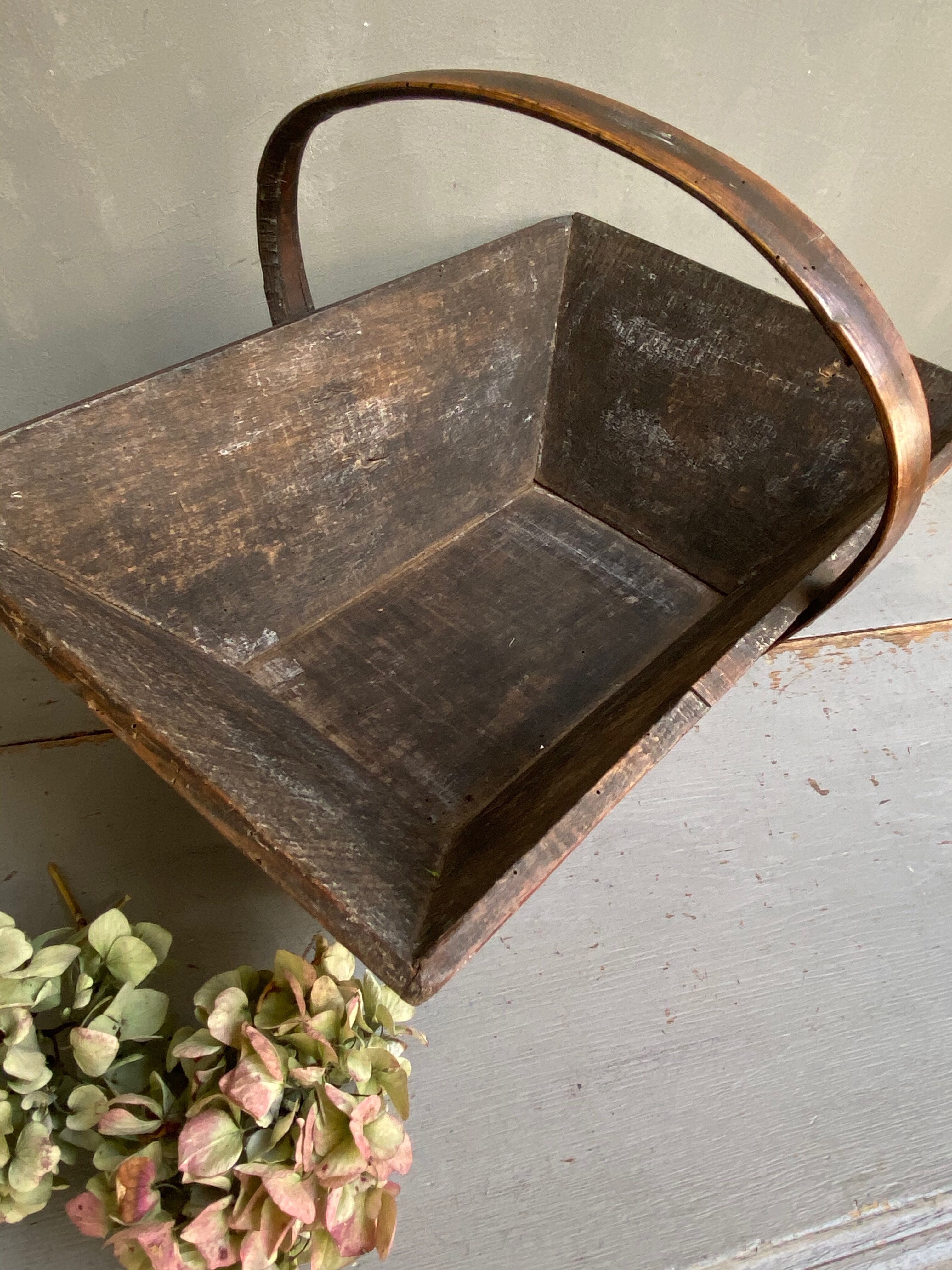 Wooden picking basket