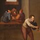 Flemish Interior Scene Painting from the 17th Century