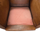 French Art Deco Style Leather Club Armchairs, 1950/60s