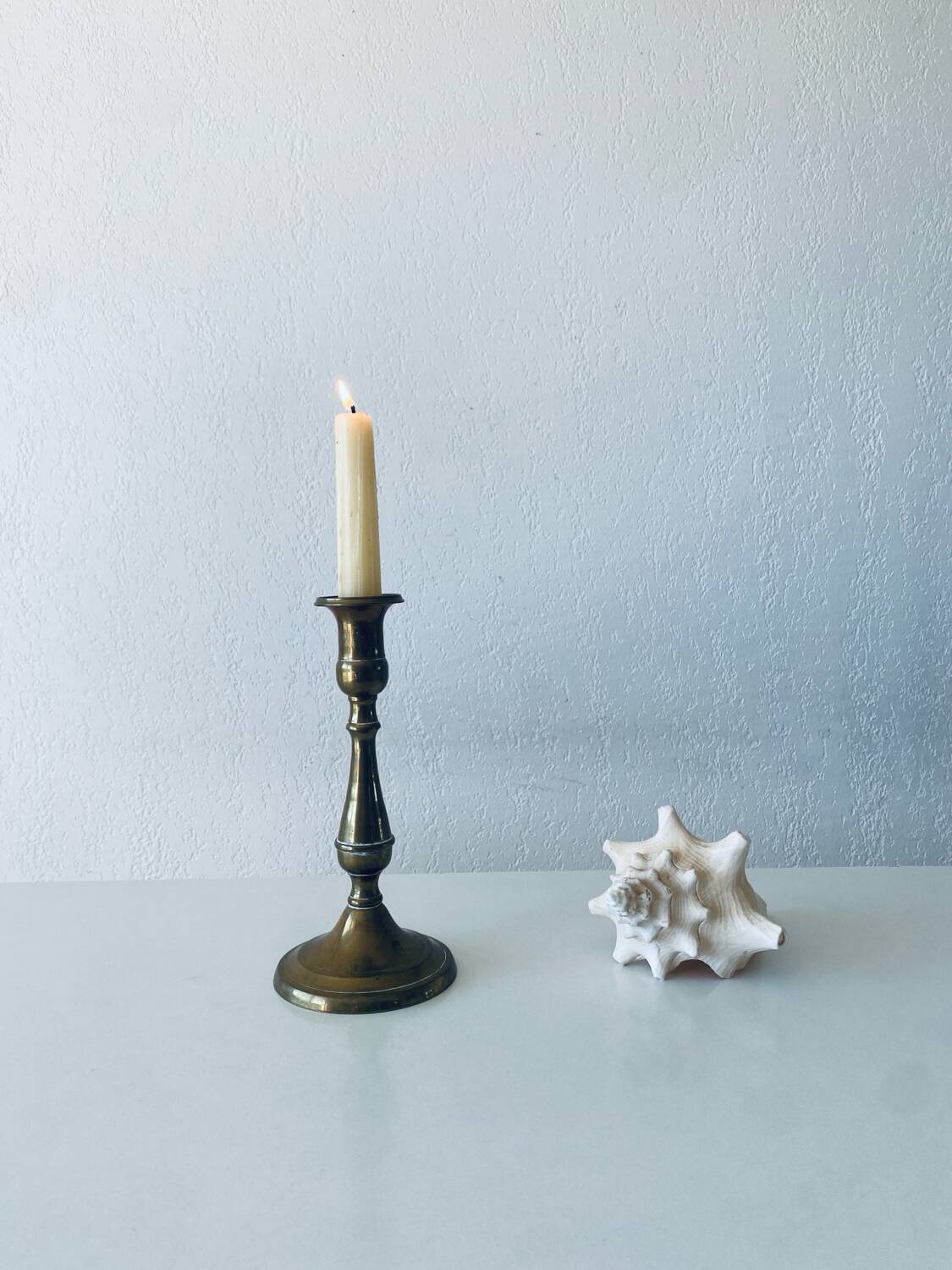 Classic brass candle holder