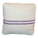 Set of 2 Mid-Century cushions in blue and ivory striped linen, 45.7 cm