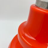Orange opaline hanging lamp