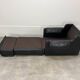 Fauteuil convertible cuir de Dreipunkt, années 70